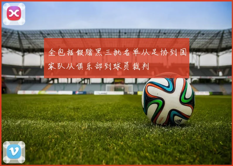 全包括假赌黑三批名单从足协到国家队从俱乐部到球员裁判